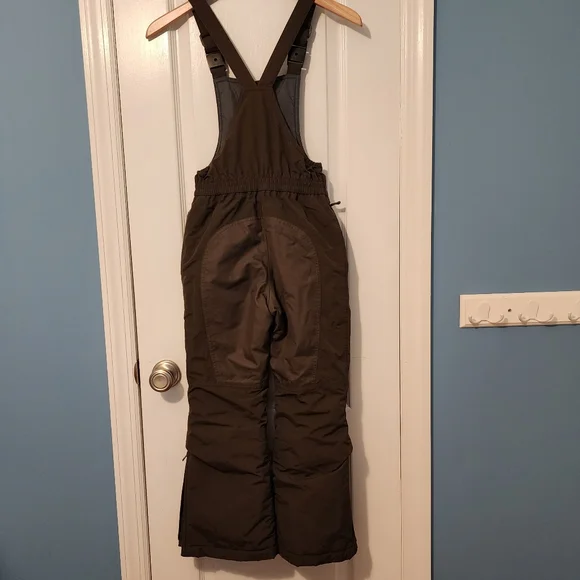 Kids Lands End Squall Waterproof Insulated Iron Knee Snow Bib Size 8 - Picture 2 of 11